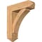 Ekena Millwork Thorton Arts and Crafts Smooth Bracket w/ Offset Brace, Western Red Cedar, 7 1/2"W x 26"D x 30"H BKT0806X26X30THR03SWR - alternate 1